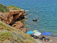 D3X 2852 ji : GRC, Griechenland, Kythira, Agia Pelagia, Strand Lorentzos