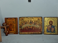 D3X 2443 ji : GRC, Griechenland, Kythira, Höhlenkirche Agia Sofia bei Kalamos, Spilies