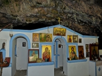 D3X 2444 ji : GRC, Griechenland, Kythira, Höhlenkirche Agia Sofia bei Kalamos, Spilies