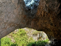 D3X 2465 ji : GRC, Griechenland, Kythira, Höhlenkirche Agia Sofia bei Kalamos, Spilies