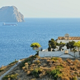 D3X 3816 ji : GRC, Griechenland, Kythira, Kythira Chora, Strasse nach Kalamos