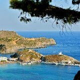 D3X 3819 ji : GRC, Griechenland, Kythira, Kythira Chora, Strasse nach Kalamos
