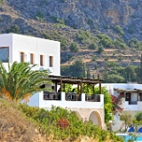 D3X 1029 ji : GRC, Griechenland, Kythira, Kapsali, Agios Nikolaos Kirche, Kapsali, Hotel Porto Delfino