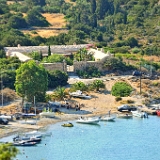 D3X 1025 ji : GRC, Griechenland, Kythira, Kapsali Piso Gialos, ehemaliges Quarantäne Hospital, Kapsali, Agios Nikolaos Kirche