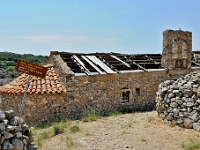 D3X 1247 ji : GRC, Griechenland, Kythira, Kato Chora, Kirche Agios Ioannis Podromos, Byzantinische Ansiedlung