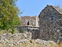 D3X 1263 ji : GRC, Griechenland, Kythira, Kato Chora, Kirche Agios Athanasios, Byzantinische Ansiedlung