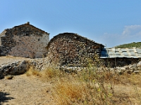 D3X 1288 ji : GRC, Griechenland, Kythira, Kato Chora, Kirche Agios Ioannis Chrysostomos, Byzantinische Ansiedlung