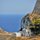 D3X 3518 ji : GRC, Griechenland, Kythira, Festung Kythira Chora, Bucht von Kapsali, Kythira Chora