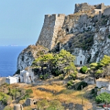 D3X 3520 ji : GRC, Griechenland, Kythira, Festung Kythira Chora, Bucht von Kapsali, Kythira Chora