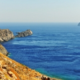 D3X 2159 ji : GRC, Griechenland, Kythira, Kythira Chora, Zufahrtsstrasse Strand Feloti