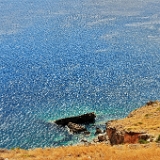 D3X 2164 ji : GRC, Griechenland, Kythira, Kythira Chora, Zufahrtsstrasse Strand Feloti