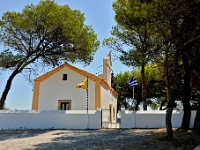 D3X 2361 ji : GRC, Griechenland, Kythira, Kirche Panagia Odigitria, Strasse Livadi-Kalamos, Lourandiánika