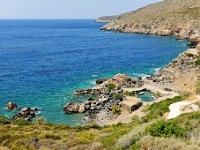 D3X 0765 ji : Feldweg Moni Myrtidion - Paralia Limnaria, GRC, Griechenland, Kythira, Moni Myrtidion, Viewpoint Kapelle Myrtidion