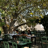 D3X 5442 ji : GRC, Griechenland, Kythira, Cafe Taverne Platanos, Mylopotamos