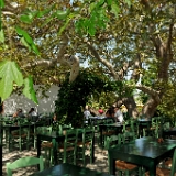 D3X 5445 ji : GRC, Griechenland, Kythira, Cafe Taverne Platanos, Mylopotamos
