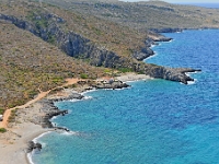 D3X 1814 ji : GRC, Griechenland, Kythira, Leuchtturm Moudari > Strand Agios Nikolaos, Platia Ammos