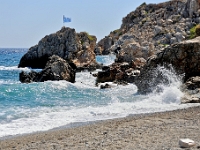 D3X 1649 ji : GRC, Griechenland, Kythira, Platia Ammos, Platia Ammos Strand und Dorf