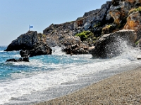 D3X 1663 ji : GRC, Griechenland, Kythira, Platia Ammos, Platia Ammos Strand und Dorf