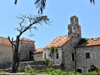 DSC 3993 ji : Budva, Stari Grad, Gemeinde Budva, Kirche St. Sava, rechts Kirche St. Maria, MNE, Montenegro