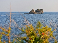 DSC 4170 ji : Gemeinde Budva, MNE, Montenegro, Petrovac na Moru, Sveta Nedjelja Insel und Kirche, zum Hl. Sonntag