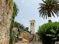 DSC 2065 ji : Bezirk Herceg Novi, Herceg Novi, Stari Grad, Mica Pavlovica Platz, Glockenturm, MNE, Montenegro