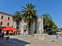 DSC 2565 ji : Bezirk Herceg Novi, Herceg Novi, Stari Grad, Hercega Stjepana Platz, Erzengel Michael Kirche, Cafe Star Grad, Belavista Brunnen, MNE, Montenegro